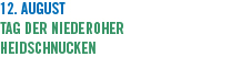 12. August Tag der Niederoher Heidschnucken
