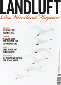 Abbildung der aktuellen Ausgabe von LANDLUFT, das Wendland Magazin